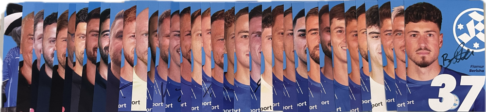 Autogrammkarten-Set mit Unterschriften Saison 2023/2024