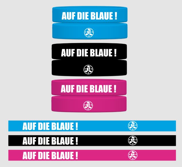 Armband "Auf die Blaue!" Gr. L