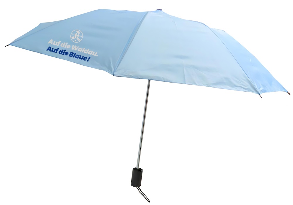 Taschenschirm "Auf die Waldau. Auf die Blaue!"
