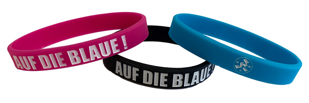 Armband "Auf die Blaue!" Gr. L